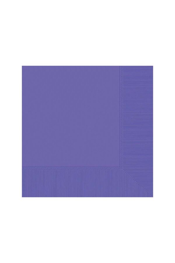 Purple Beverage Napkin - 40CT