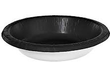 20oz Black Paper Bowl - 20CT