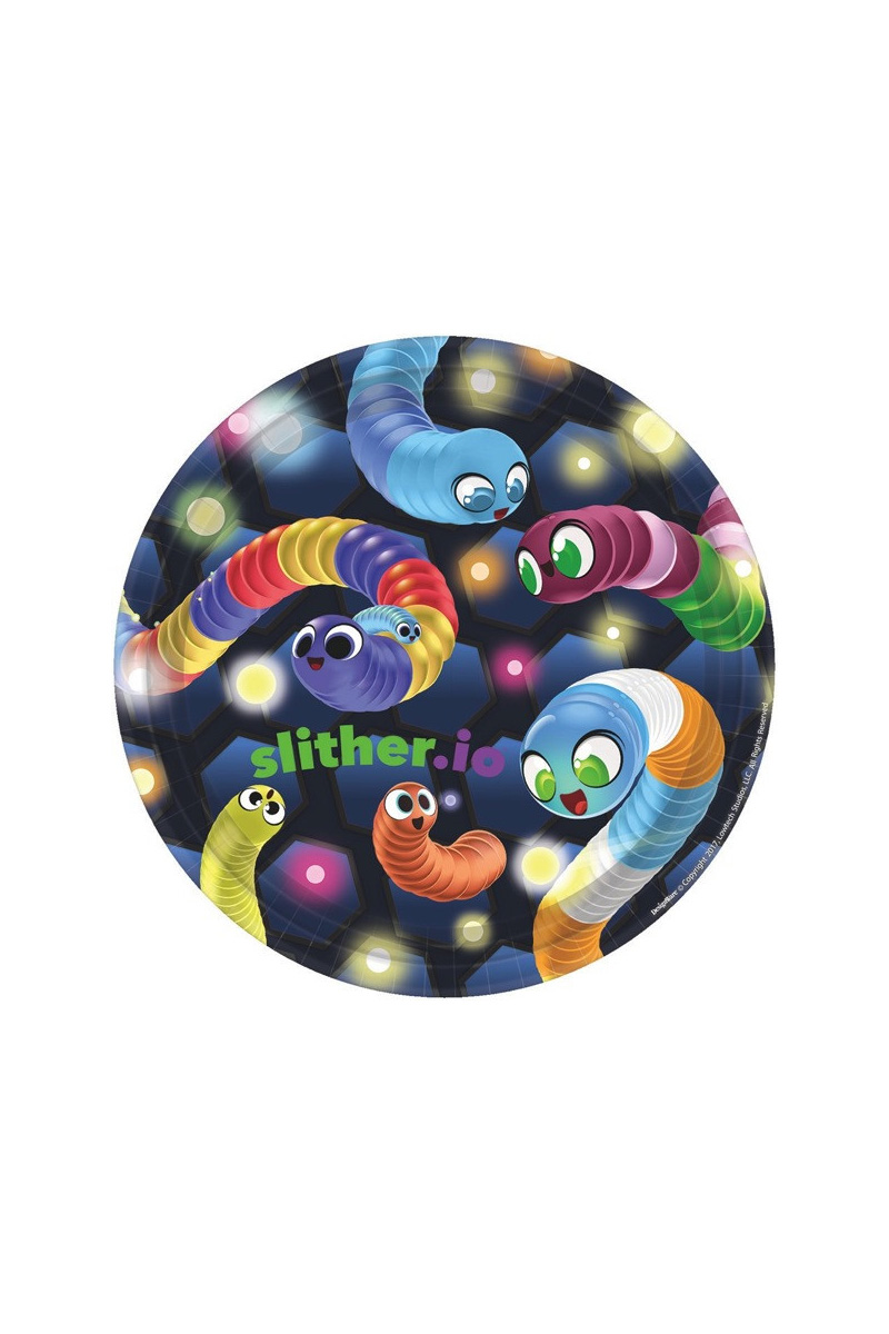 Slither.Io Plate (L) 8ct