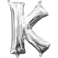 16" Letter K Silver