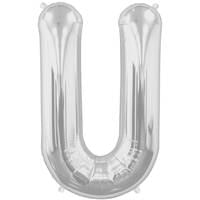 16" Letter U Silver