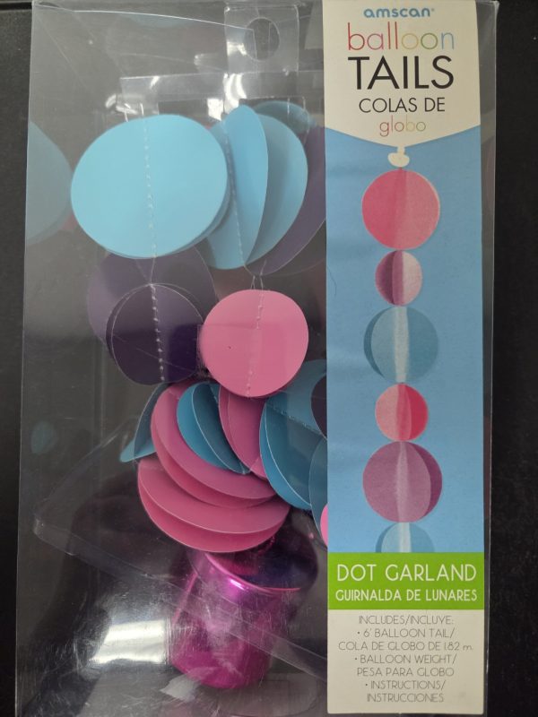 6' BALLOON DOTS TAIL