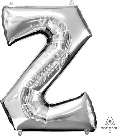 16" Letter Z Silver
