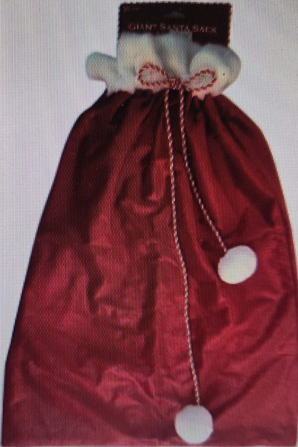 28" Red Santa Sack with White Trim.