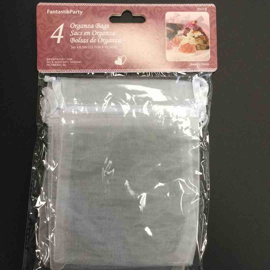 0000716_4pcs-organza-bag-white-5in-x-65in