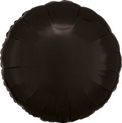 18" Black Round Mylar