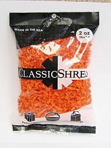 2 Ounce Package Orange Paper Shred
