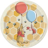 7" Paper Plate Winnie the Pooh. 8 Count Package.