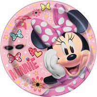 9" Paper Plate Iconic Minnie Mouse. 8 Count Package.