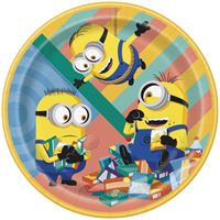 9" Paper Plates Despicable Me. 8 Count Package.