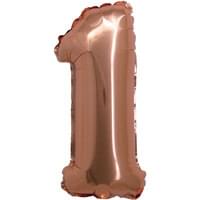 14" Rose Gold # 1. Air Filled Only. Does Not Float.