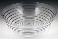 10 Quart Ringed Clear Bowl. This is a Non-Returnable Item.