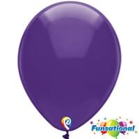 12" Crystal Purple Latex-15 Count Package. Helium Not Included.