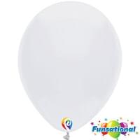 12" White Latex-15 Count Package. Helium Not Included.