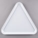 16" White Triangle Tray. BPA Free. This is a Non-Returnable Item.