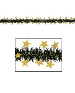 Black and Gold Star Galand. Approximately 12' long.