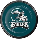 7" Paper Plate Philadelphia Eagles-8 Count Package.