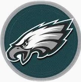 9" Paper Plate Philadelphia Eagles-8 Count Package.