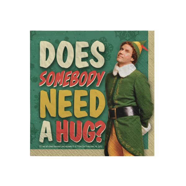 Beverage Napkin Elf-16 Count Package