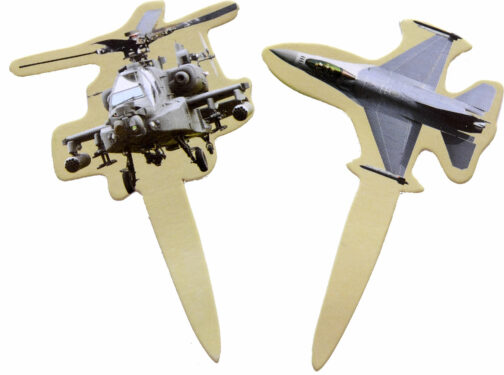 American Heroes Party Picks-Apache Helicopter and Fighter Jet. 24 Count Package.