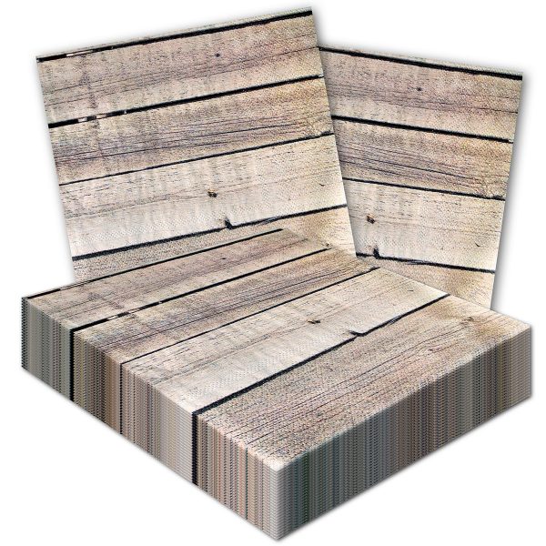 Lunch Napkin BarnWood-Farm Table- 16 Count Package.