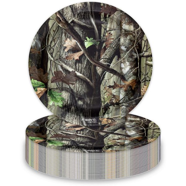 9" Paper Plate NEXT Camo-8 Count Package.