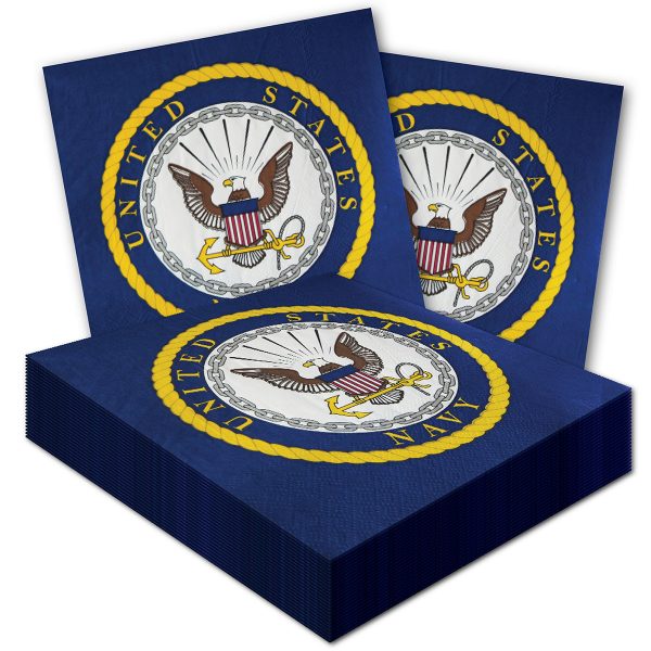 Lunch Napkin US Navy-16 Count Package.