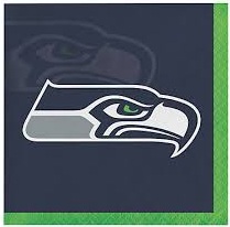 Beverage Napkin Seattle Seahawks-16 Count Package.