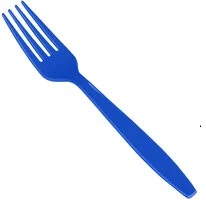 Cobalt Blue Plastic Forks-24 Count Package