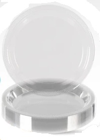 10" Plate Plastic Clear-50 Count Package