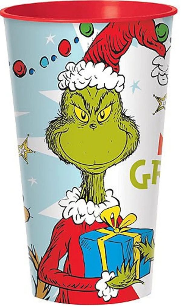 32 Ounce Plastic Cup Grinch. This is a Non-Returnable Item.