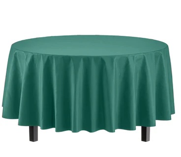 Table Cover Round Dark Green-84"