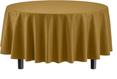 Table Cover Round Gold-84"