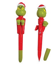 Grinch Boxing Pen. Approximately 7.5" Tall.