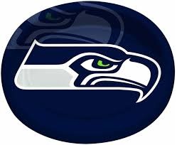 Oval Paper Plate Seattle Seahawks-8 Count Package-10" x 12"