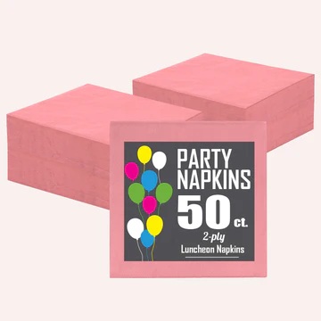 Lunch Napkin Pink-50 Count Package