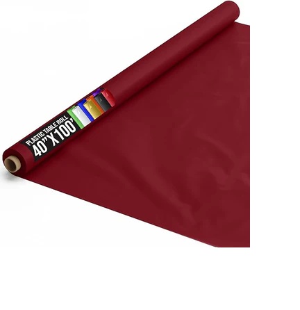TABLE COVER ROLL 40" X 100' BURGUNDY