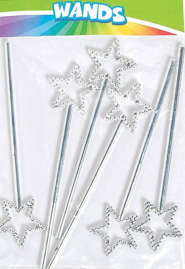 Mini Plastic Wands. Approximately 6 1/2". 6 Count Package.