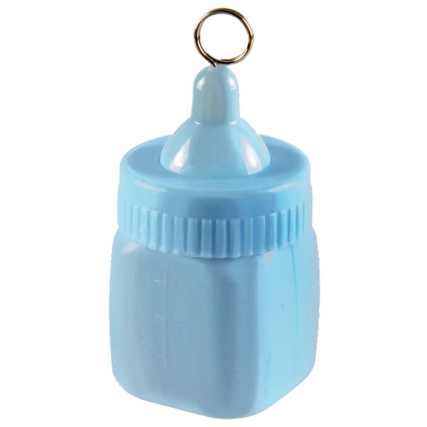 3 Ounce Pastel Blue Baby Bottle Ballloon Weight-This is a Non-Returnable Item.