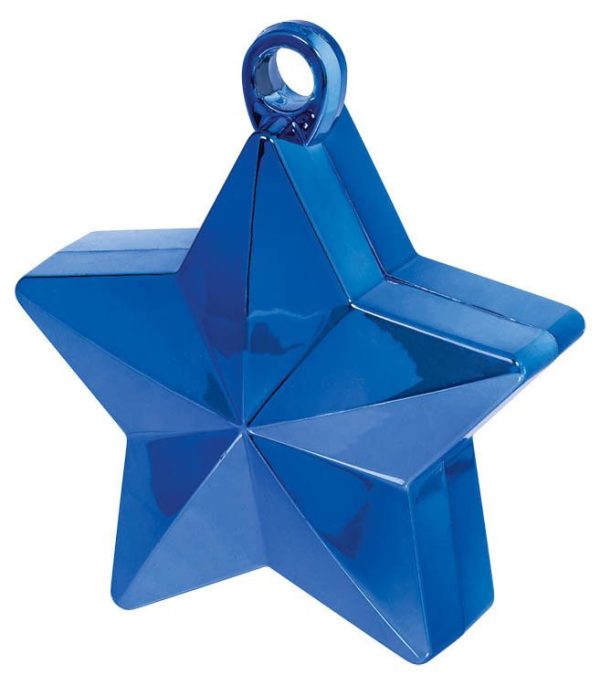 6 Ounce Blue Star Balloon Weight-This is a Non-Returnable Item.