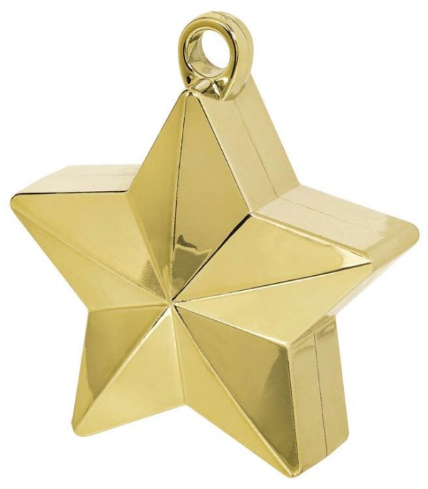 6 Ounce Gold Star Balloon Weight
