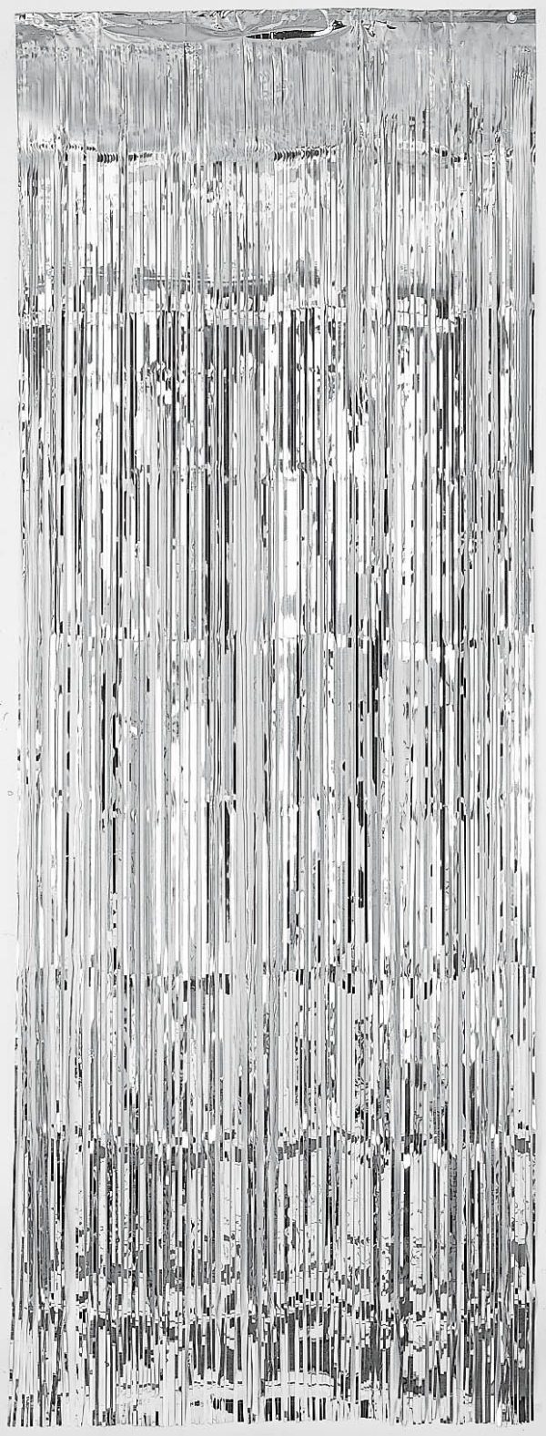 3' X 8' Metallic Curtain-Silver