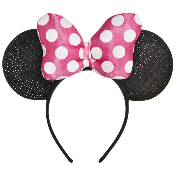 Minnie Mouse Forever Deluxe Headband. 9.5" x 8". This is a Non-Returnable Item.