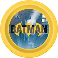 7" Paper Plate Batman. 8 Count Package.