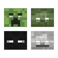 Paper Mask Minecraft. 8 Count Package.