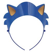 Sonic the hedgehog Paper Headbands. 4 Count Package.