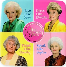 7" Paper Plates The Golden Girls. 8 Count Package.