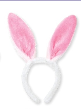 Bunny Ears Fabric Headband. One Size Fits Most. This is a Non-Returnable Item.