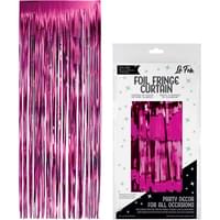 3' X 8" Fuchsia Door Fringe