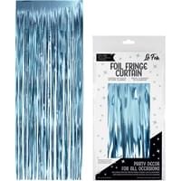 3' X 8' Light Blue Door Fringe.